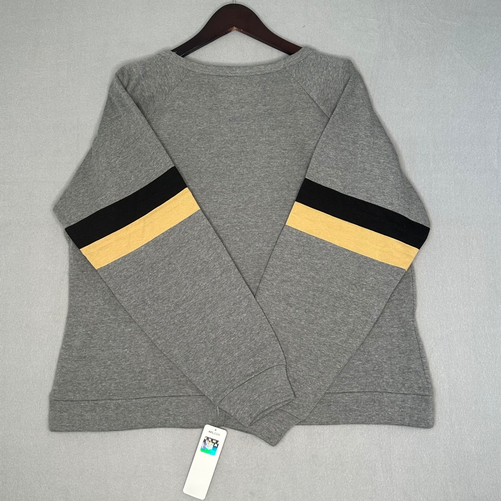 New Orleans Saints NFL Team Apparel Womens 2XL Gray Crewneck Sweatshirt - Picture 6 of 8